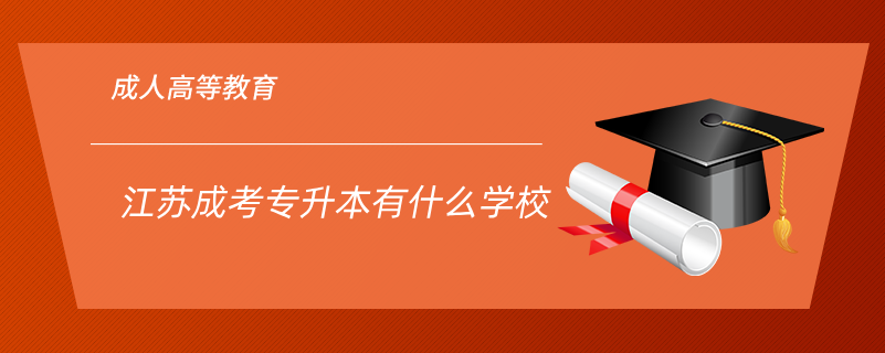 江蘇成考專升本有什么學校