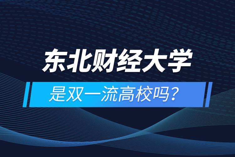 東北財經(jīng)大學(xué)是雙一流高校嗎