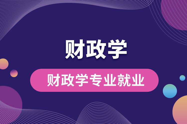 財(cái)政學(xué)專業(yè)就業(yè)