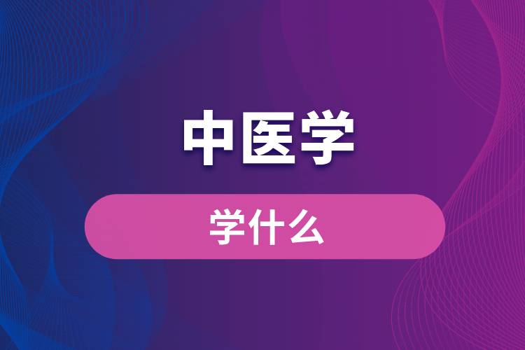 中醫(yī)學學什么