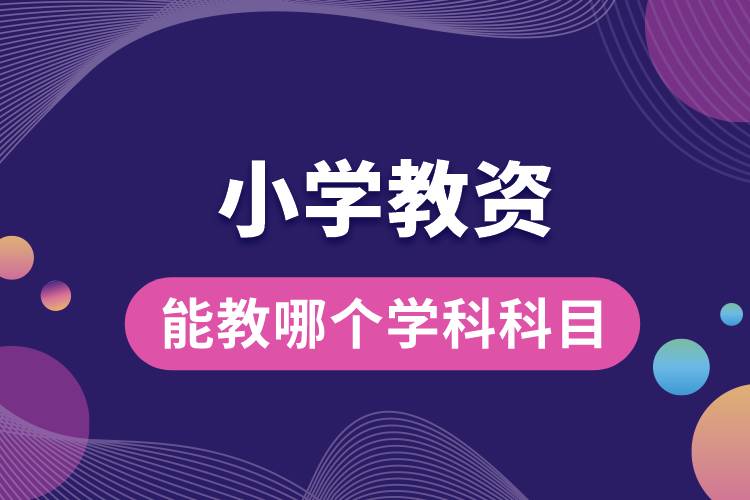 小學教資能教哪個學科科目.jpg