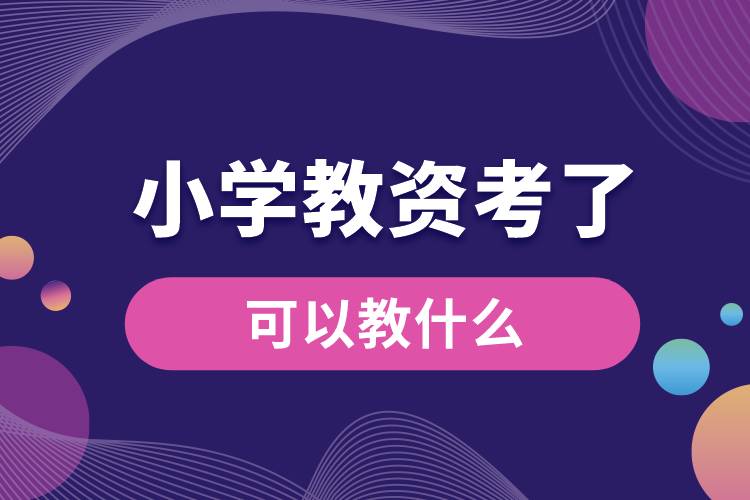 小學教資考了可以教什么.jpg